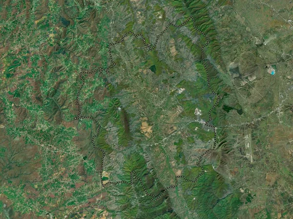 Drenas Municipality Kosovo High Resolution Satellite Map — Stock Photo, Image