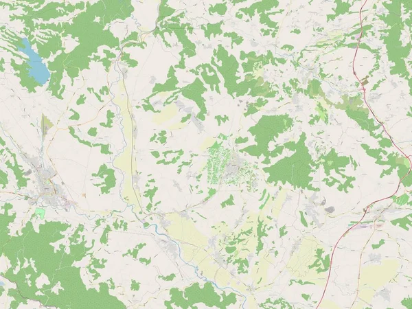 Раховец Муніципалітет Косово Відкрита Карта Вулиць — стокове фото