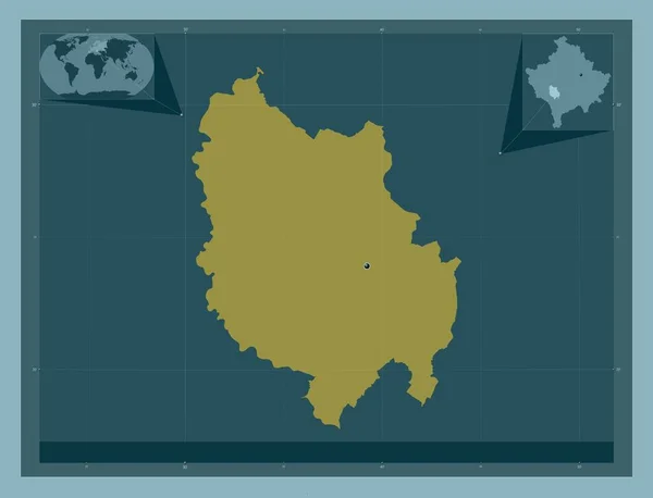 Rahovec Kosovos Kommun Fast Färgform Platser För Större Städer Regionen — Stockfoto