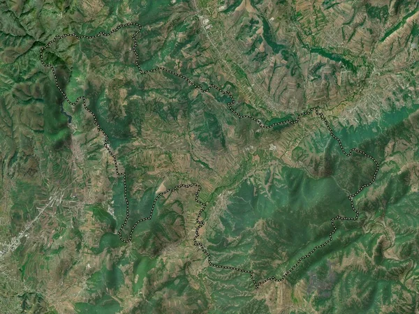 Ranillug Kosovos Kommun Högupplöst Satellitkarta — Stockfoto