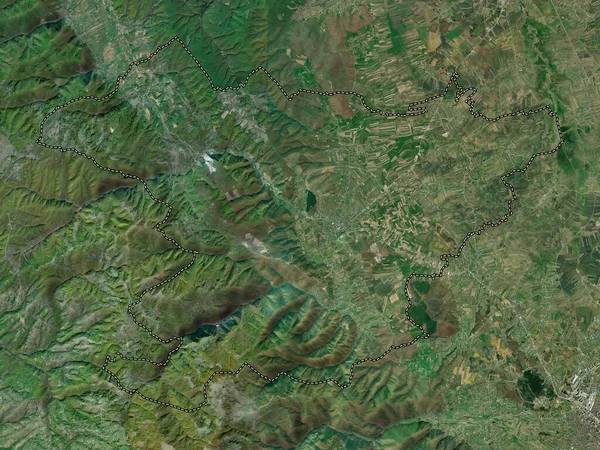 Shtime Δήμος Του Κοσσυφοπεδίου Δορυφορικός Χάρτης Υψηλής Ανάλυσης — Φωτογραφία Αρχείου