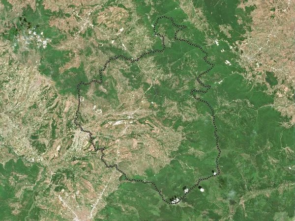 Suhareka Kosovos Kommun Lågupplöst Satellitkarta — Stockfoto