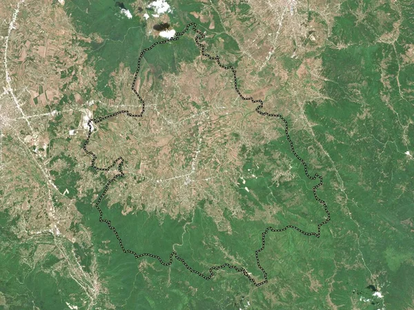 Vitia Kosovos Kommun Lågupplöst Satellitkarta — Stockfoto