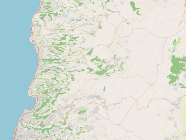 Keserwan-Jbeil, Lübnan Valiliği. Açık Sokak Haritası