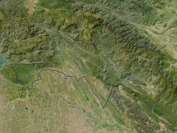 Bolikhamxai Провинция Лаос Карта Низкого Разрешения — стоковое фото