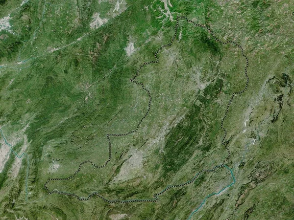 Oudomxai Provincie Laos Satelitní Mapa Vysokým Rozlišením — Stock fotografie