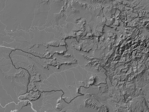 Сараван Провинция Лаос Карта Высот Билевеля Озерами Реками — стоковое фото