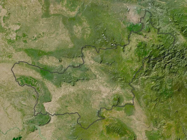Saravan Provincia Laos Mapa Satelital Baja Resolución — Foto de Stock