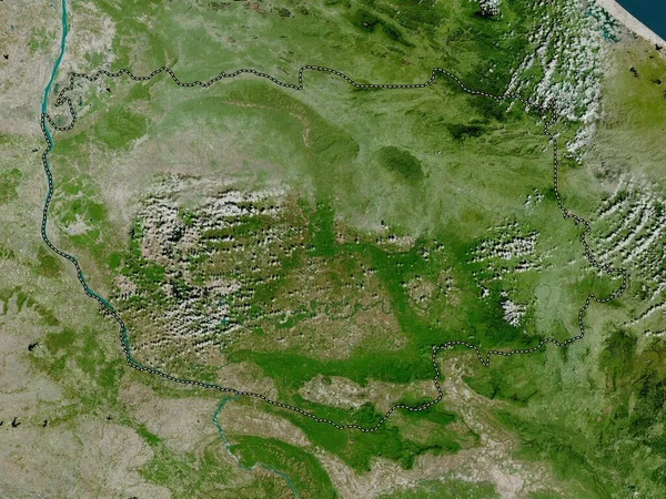 Savannakhet Provincie Laos Satelitní Mapa Vysokým Rozlišením — Stock fotografie