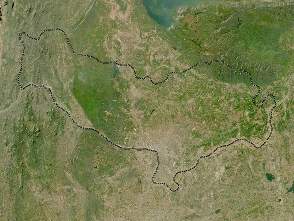 Prefektura Vientiane Prefektura Laosu Mapa Satelitarna Niskiej Rozdzielczości — Zdjęcie stockowe