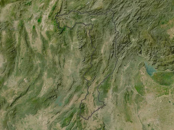 Xaignabouri Provincia Laos Mapa Satelital Baja Resolución — Foto de Stock