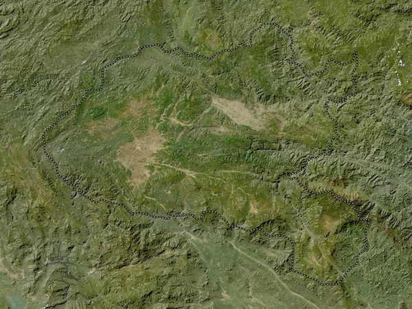 ラオスの省Xiangkhoang 低解像度衛星地図 — ストック写真