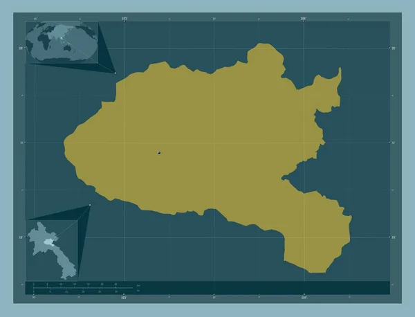 Сянкхоанг Провинция Лаос Твердая Форма Цвета Места Расположения Крупных Городов — стоковое фото