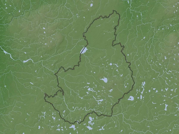 Latgale Provincia Lettonia Mappa Dell Elevazione Colorata Stile Wiki Con — Foto Stock