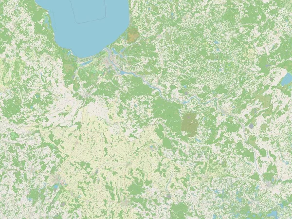 Zemgale Provincia Letonia Mapa Calle Abierto — Foto de Stock