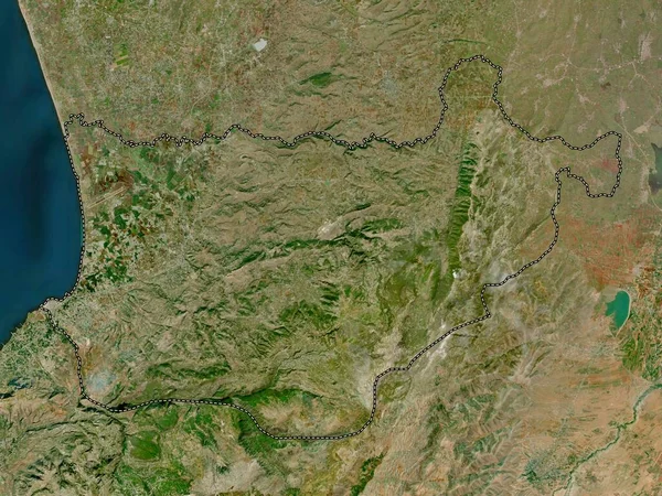 Akkar Governorate Lebanon High Resolution Satellite Map — Stock Photo, Image