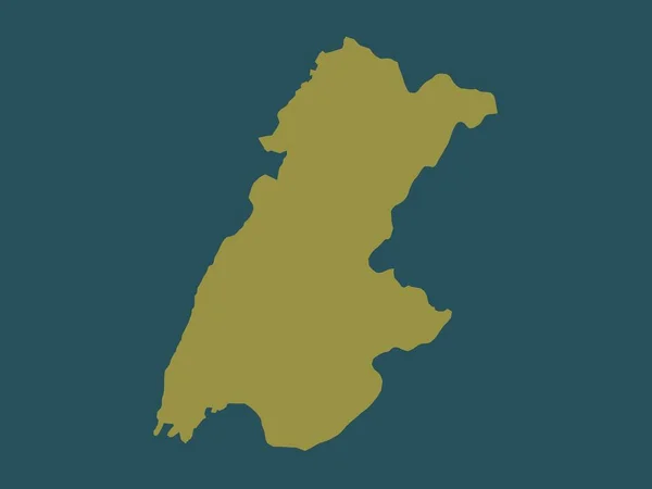 Beqaa Gouvernement Des Libanon Einfarbige Form — Stockfoto