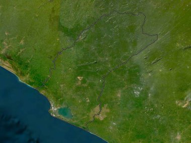 Grand Cape Mount, Liberya Bölgesi. Düşük çözünürlüklü uydu haritası