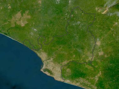 Montserrado, Liberya Bölgesi. Düşük çözünürlüklü uydu haritası