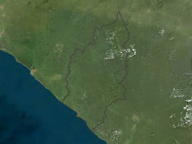 River Cess, Liberya Bölgesi. Yüksek çözünürlüklü uydu haritası