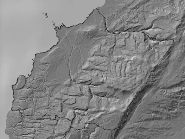 Βόρεια Κυβερνήτης Του Λιβάνου Υψόμετρο Bilevel Λίμνες Και Ποτάμια — Φωτογραφία Αρχείου
