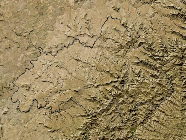 ベリア レソトの地区 低解像度衛星地図 — ストック写真