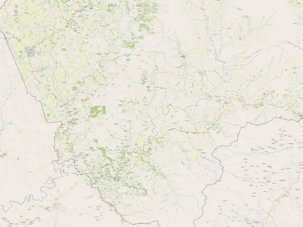Mohale Hoek Район Лесото Відкрита Карта Вулиць — стокове фото