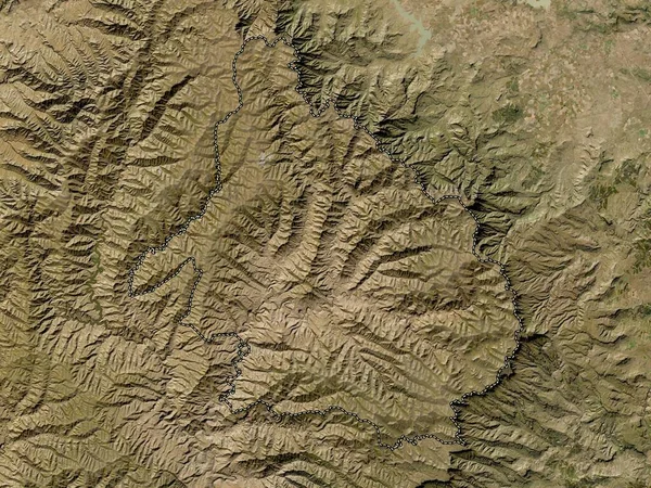 Mokhotlong Dzielnica Lesotho Mapa Satelitarna Niskiej Rozdzielczości — Zdjęcie stockowe