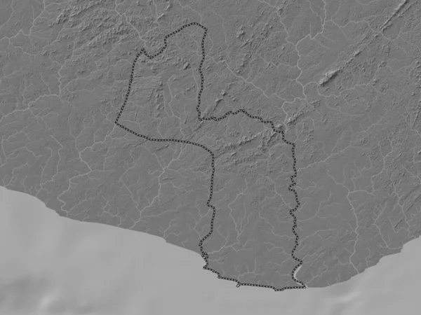 Maryland Liberia Höjdkarta Över Sjöar Och Floder — Stockfoto