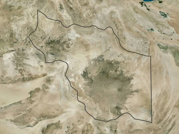 Jufrah Bezirk Von Libyen Hochauflösende Satellitenkarte — Stockfoto