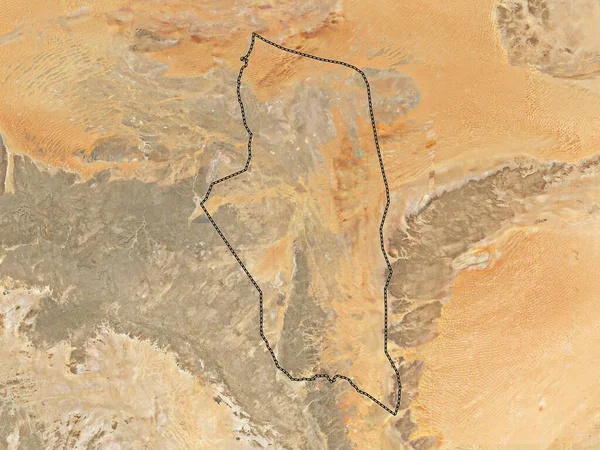 Ghat Distretto Della Libia Mappa Satellitare Alta Risoluzione — Foto Stock