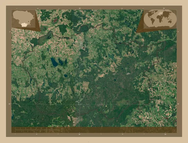Alytaus Contea Lituania Mappa Satellitare Bassa Risoluzione Mappa Della Posizione — Foto Stock
