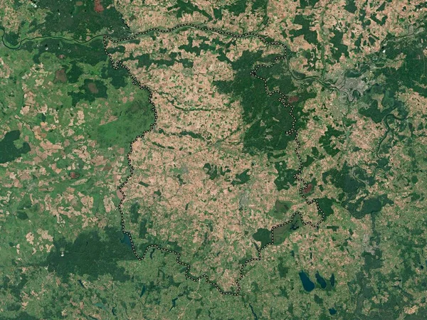 Marijampoles Litauens Län Lågupplöst Satellitkarta — Stockfoto