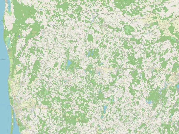 Тельсяй Графство Литва Відкрита Карта Вулиць — стокове фото