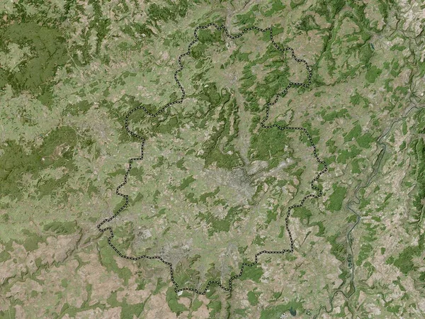 Luxemburgo Distrito Luxemburgo Mapa Satélite Alta Resolução — Fotografia de Stock