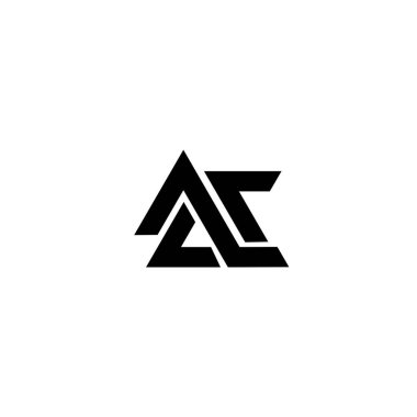 AC CA Üçgen Logo Tasarımı Monogramı