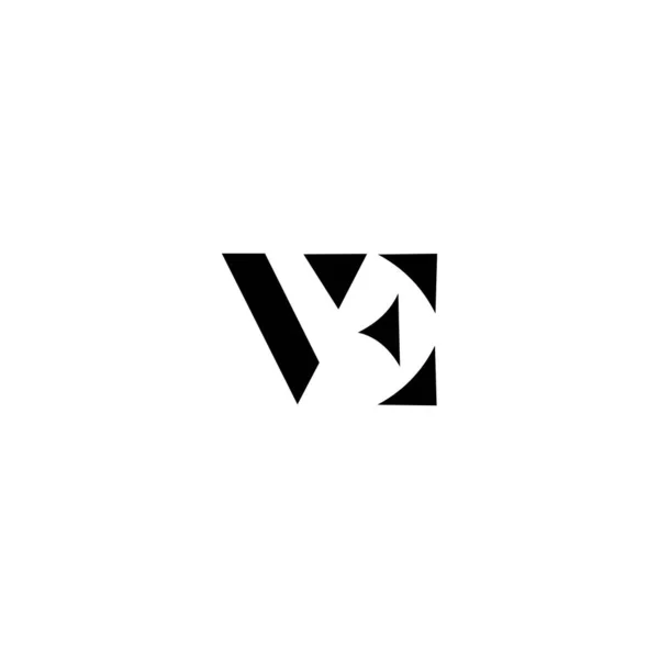 Ve字母标志设计模板 — 图库矢量图片