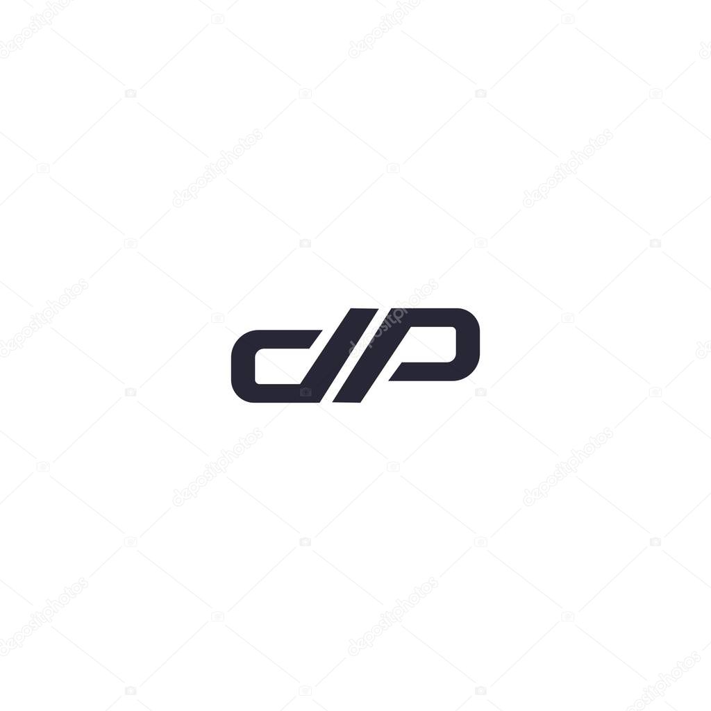 DP D P Letter Logo Design Template