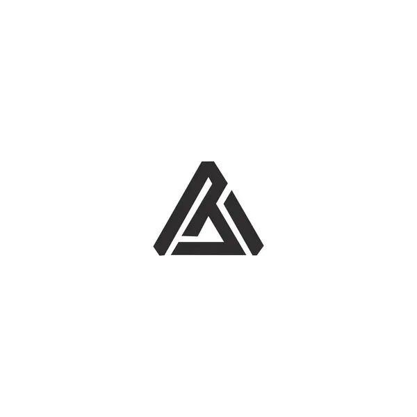 Modelo Design Logotipo Carta —  Vetores de Stock