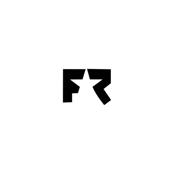 Αστέρι Λογότυπο Σχεδιασμός Μονόγραμμα — Διανυσματικό Αρχείο