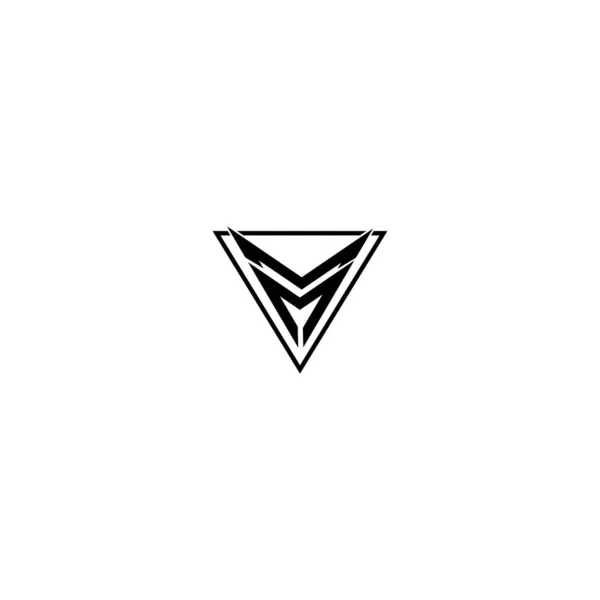Modelo Design Letra Inicial Logotipo — Vetor de Stock