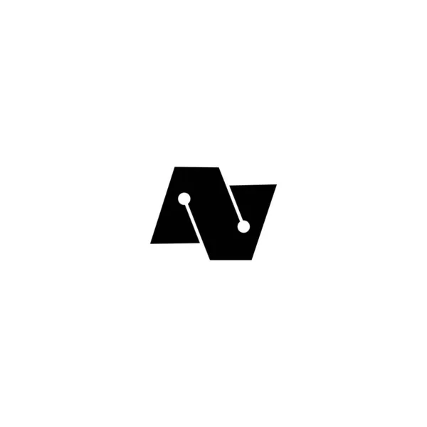 Lettera Unica Logo Design Vector — Vettoriale Stock