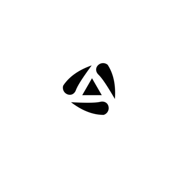Triangolo Vettore Design Del Logo Unico — Vettoriale Stock