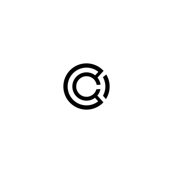 Disegno Iniziale Logo Lettera — Vettoriale Stock