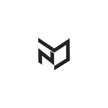 NM MN ilk harf logo tasarımı