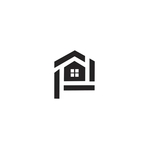 Home Lettre Initiale Logo Design — Image vectorielle