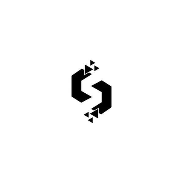 Sロゴデザインテンプレート要素 — ストックベクタ