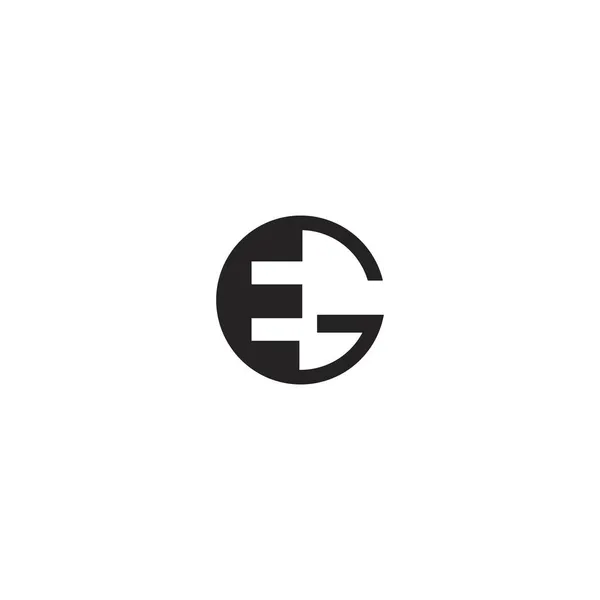 Ge字母标识设计模板 — 图库矢量图片