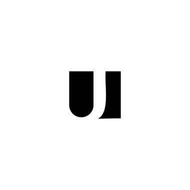 U UJ Modern Logo Tasarım Şablonu Elemanı