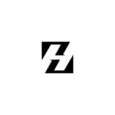 H harfi logo tasarım şablonu vektör